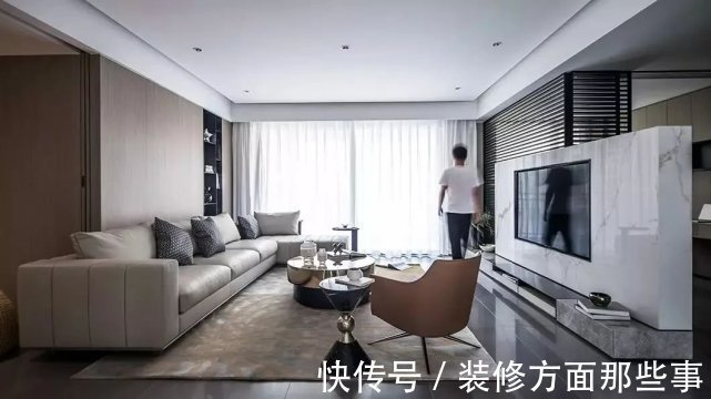 百叶|160㎡现代简约风,木饰面+黑色百叶,通透高级有气质!