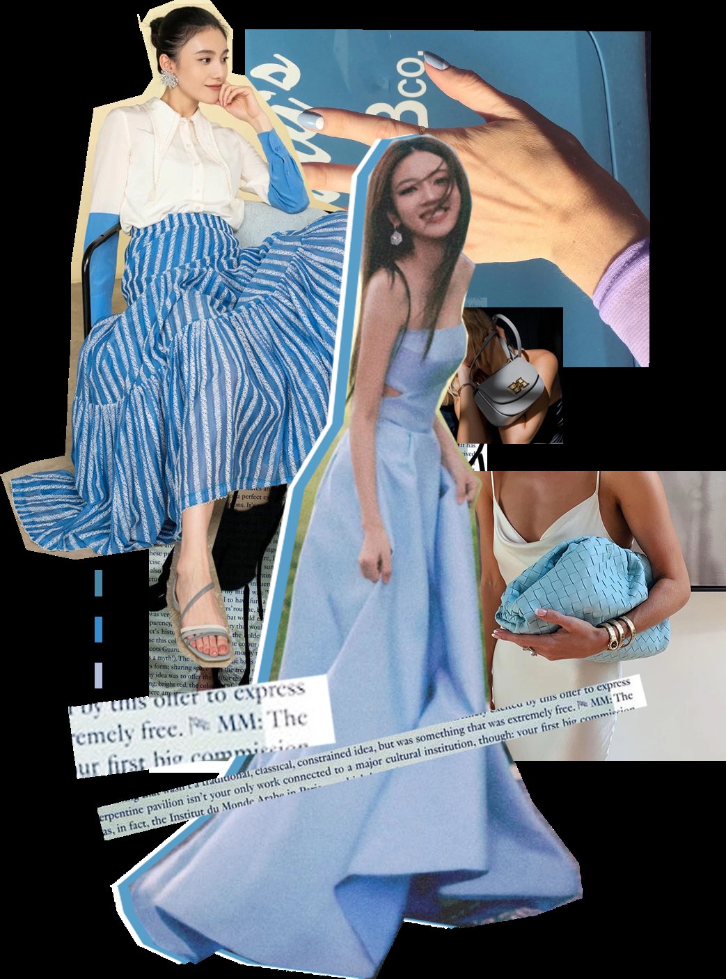 针织衫|今年夏天“雾霾蓝”火了!显白高级不挑人穿,照着穿就对了