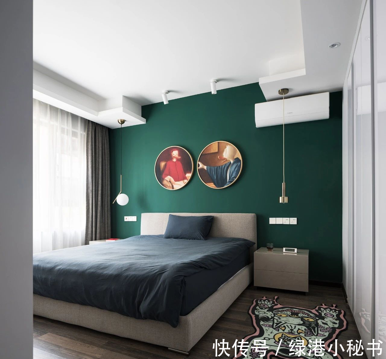 装饰画|装修案例欣赏:通透感很强的清冷系居家设计,高级又有个性!