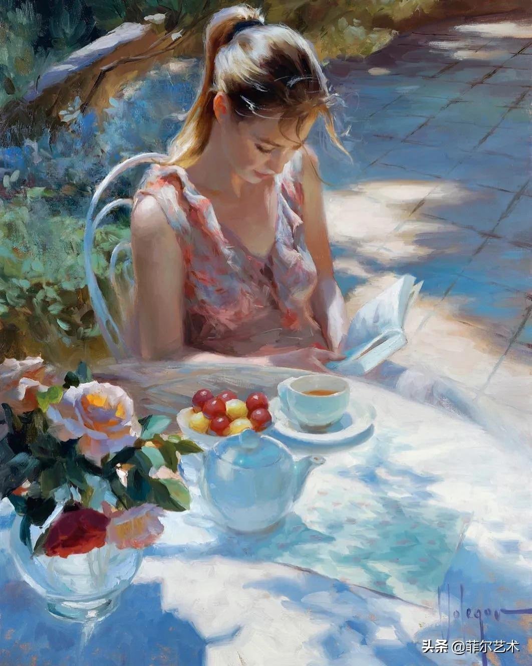 斯维尔德洛夫斯克$犹如花朵绽放,美得让人难忘~俄罗斯画家人物油画作品欣赏