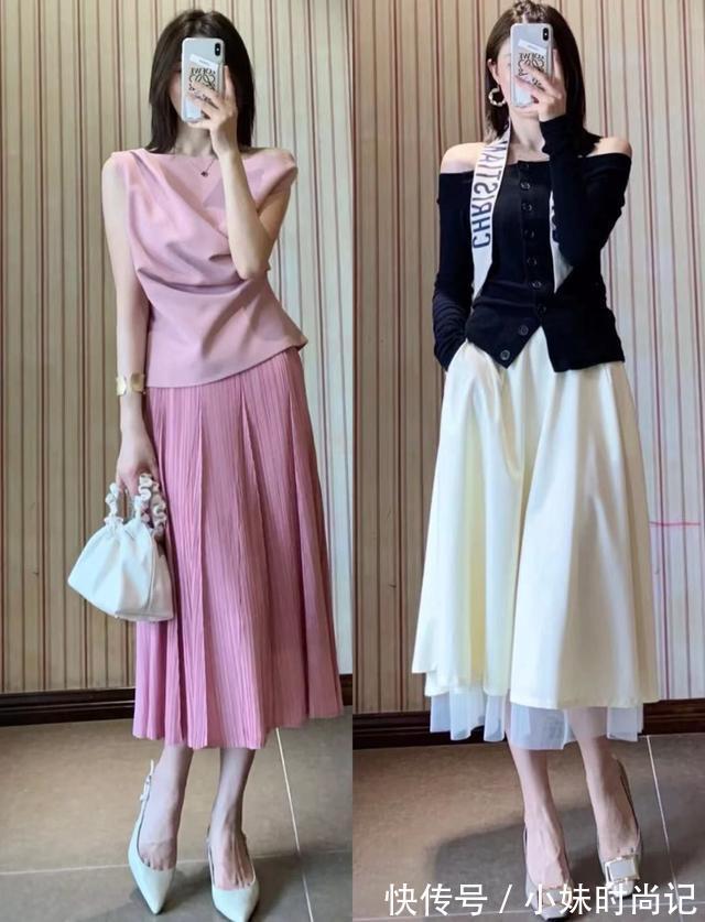 气质|“高跟鞋”,搭半身裙连衣裙,不用费力就能显高