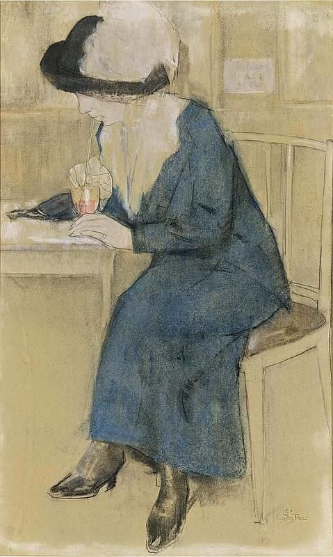 女人头像|荷兰现代主义的著名艺术家莱奥·格斯特尔——人物艺术作品