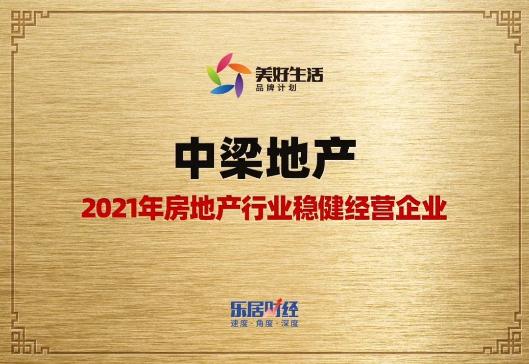 皖北区域公司 中梁地产稳健经营再获殊荣|中梁地产| 中梁地产集团