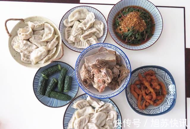 饺子|周末小姑子来串门,我准备了几道菜,还包了饺子,老公嫌寒酸