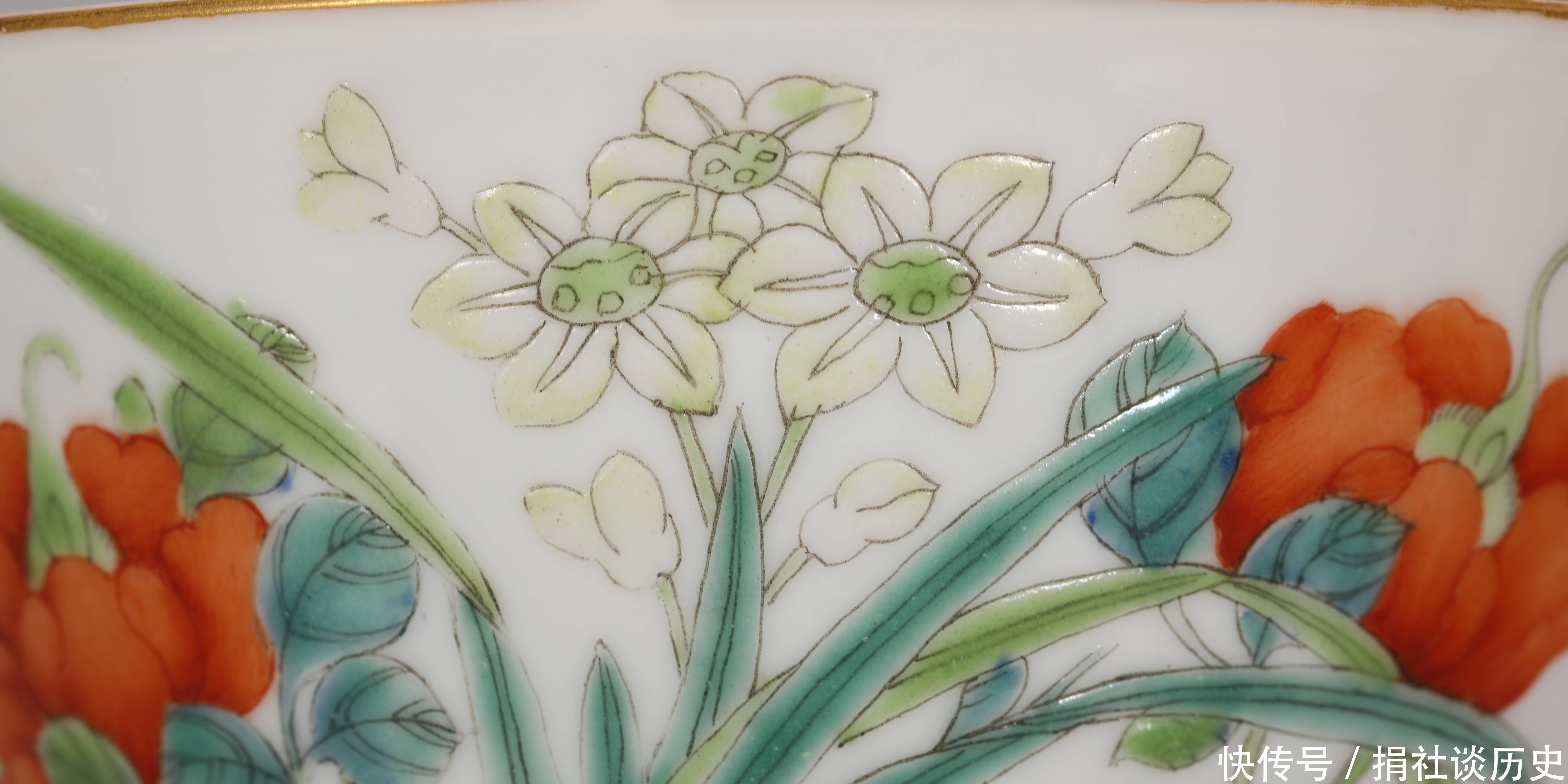 盖碗|光绪 粉彩花卉纹盖碗