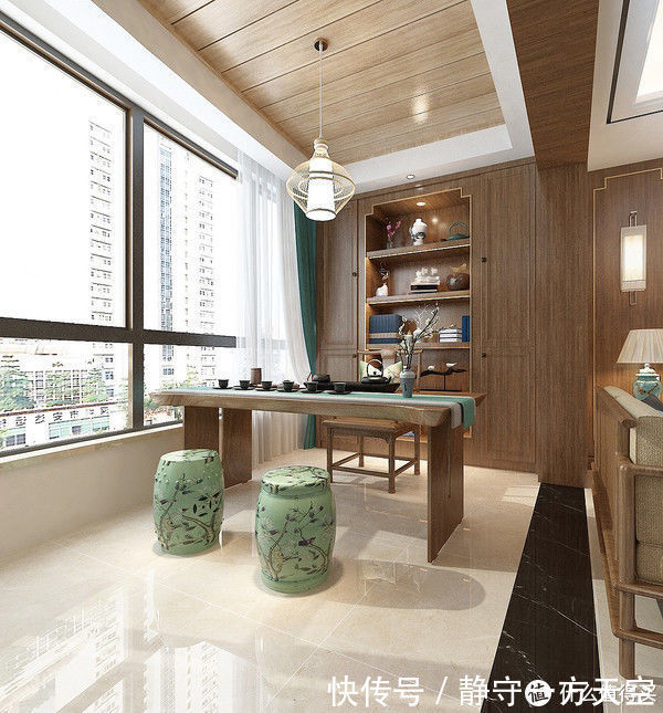 中式|走进她家,被入户的景象所惊艳到了,功能休闲还十分美观,有品位