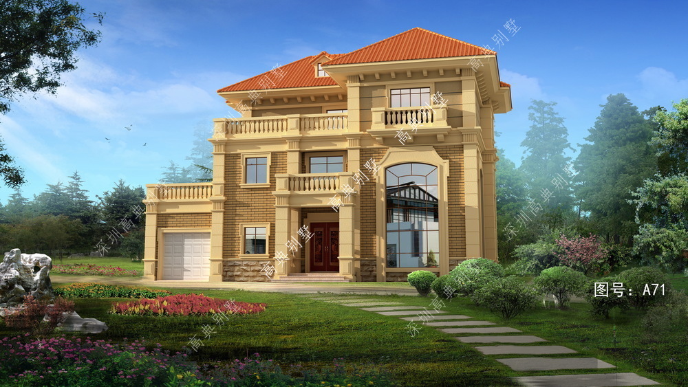 户型|经济实用的欧式别墅户型，精致而美丽，是自建房的首选