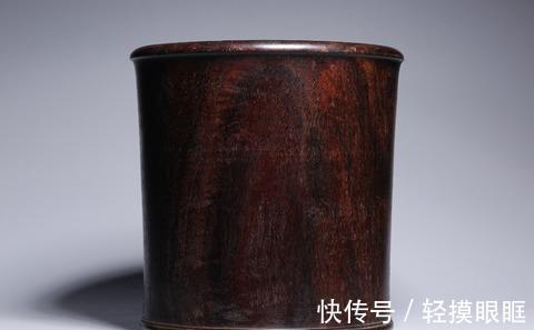 典雅&清代,紫檀素面笔筒