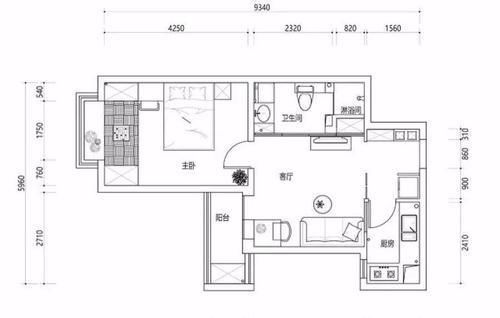 卧室|原木风单身小公寓,日式格栅门通透舒适,独立厨房卧室令人羡慕!