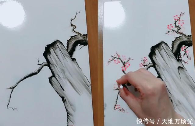 满分|美术生又“作妖”，不用画笔也能作画，老师这神操作我给满分