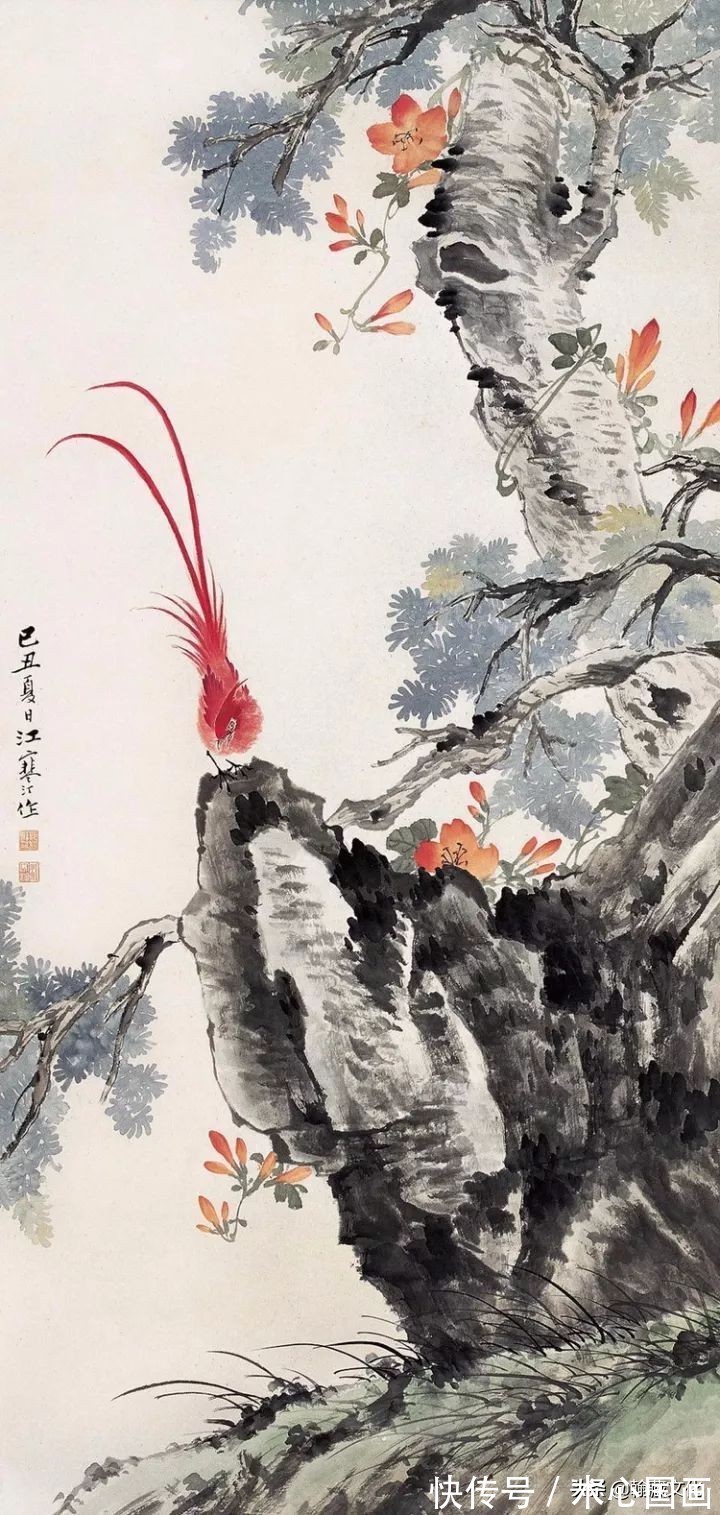 任伯年&江寒汀先生小写意花鸟画欣赏(一)