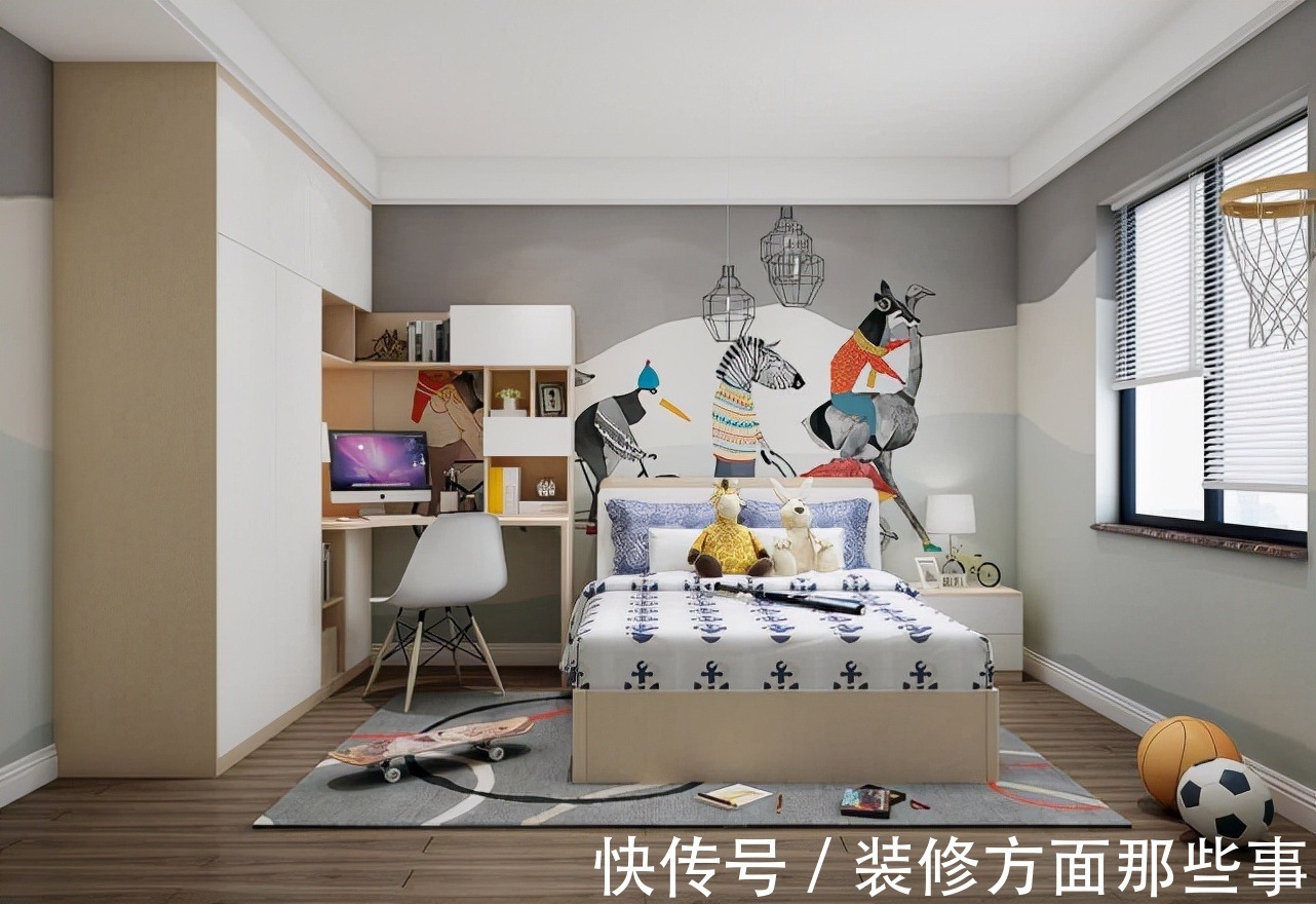 镜子|110平现代简约风三居室,温馨宁静的卧室设计太好了