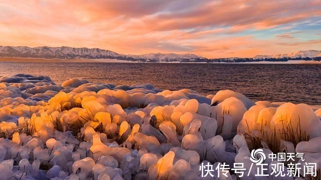 冰雕|新疆赛里木湖天然“冰雕”，绚烂如海底珊瑚