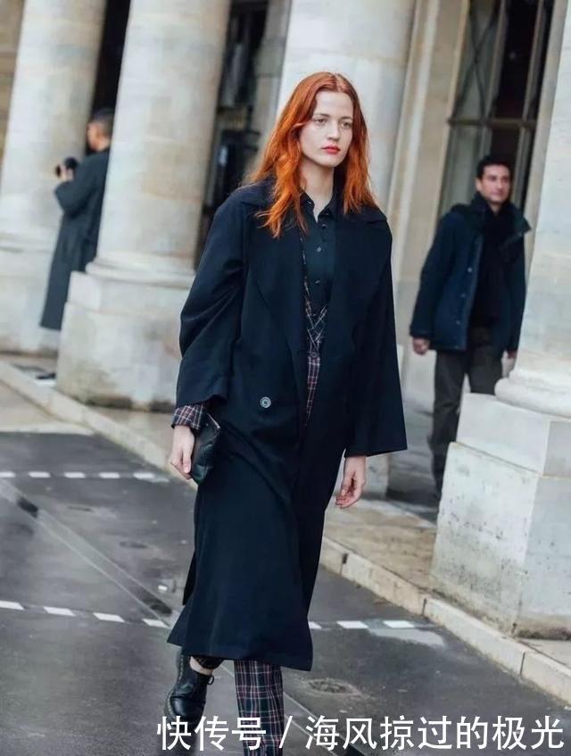 外套|外套穿搭经典的黑色外套,秋冬怎么穿才能气质不沉闷!