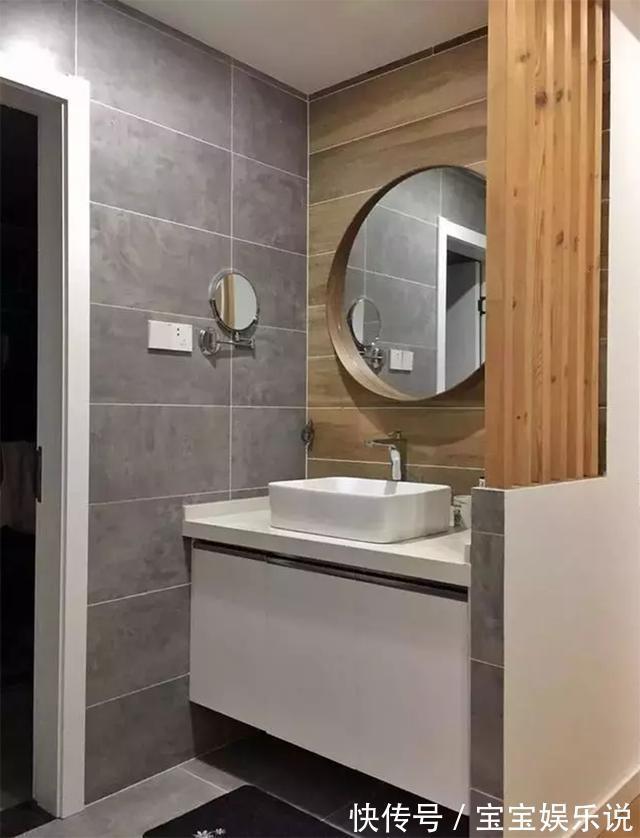 玻璃|卫生间光做干湿分离还不够,9种洗手池隔断,精致美观又实用