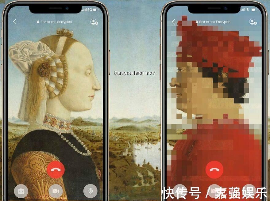 wada#古典油画里加了一个智能手机:几百年的代沟一下子消失了……