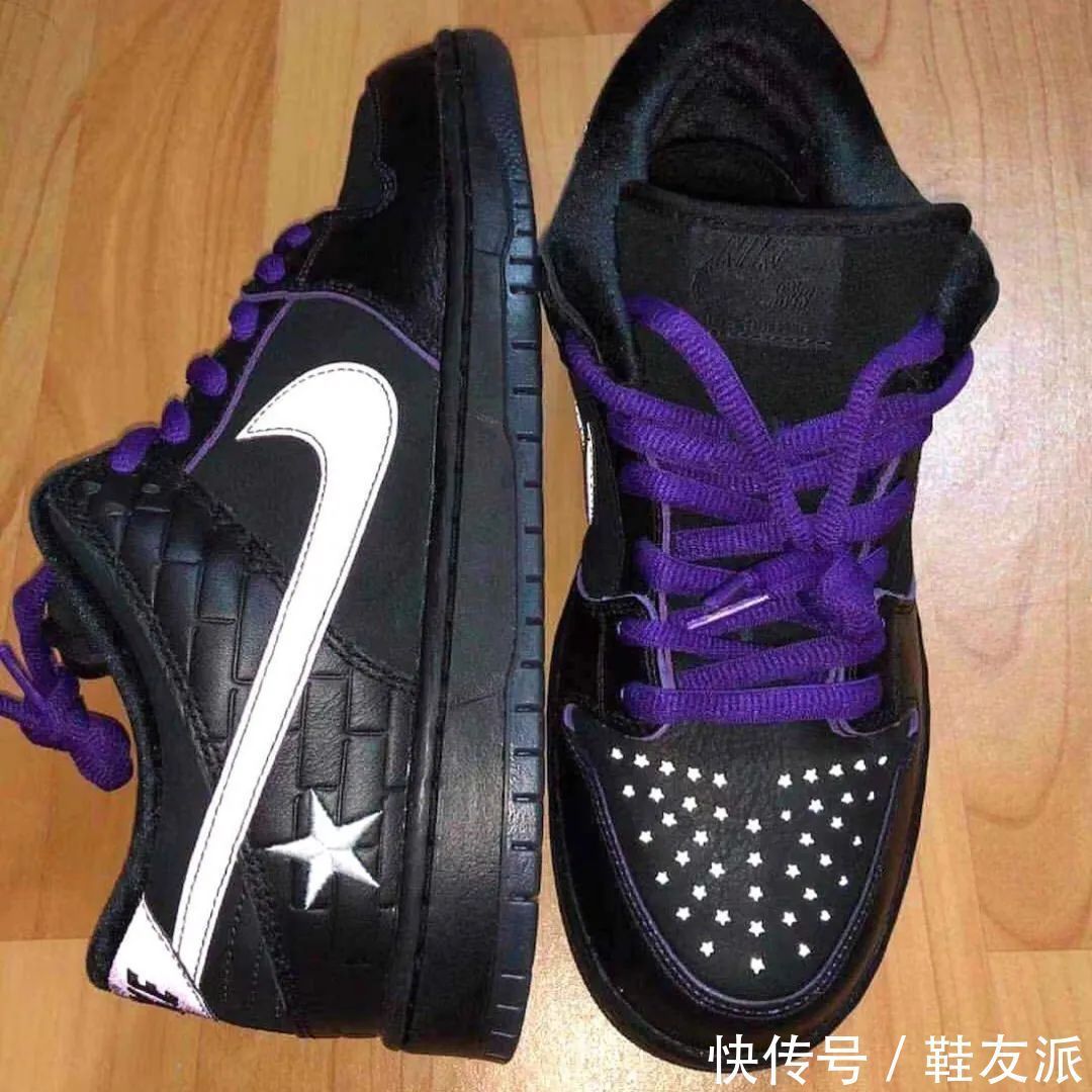 配色|黑紫配色太酷了！ Nike Dunk 三方联名鞋款登场！确定今年发售！