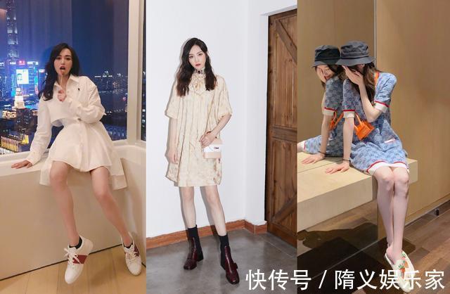 渔夫帽|唐嫣是当之无愧的腿精!每一套穿搭都不忘秀出一双笔直的漫画腿