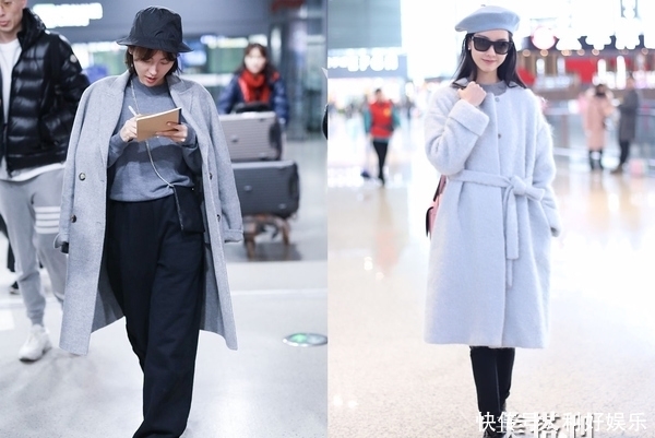 明星们最爱的纯色大衣穿搭集锦，开春让你的造型简约又时髦