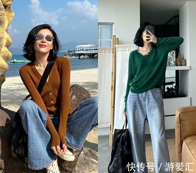 针织衫 40岁后避免做“油腻阿姨”,就在穿搭上做减法,减龄又显气质!