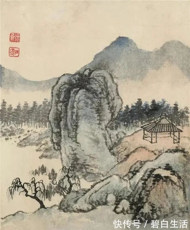 石涛|清代著名的山水画名家石涛，创作的山水画，意境颇为悠远