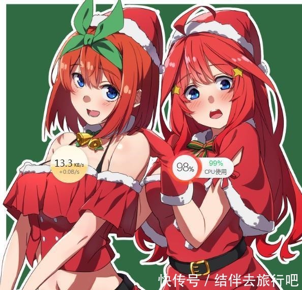 日本画师笔下的圣诞妹子们,戴着圣诞帽的爱莉酱好可爱