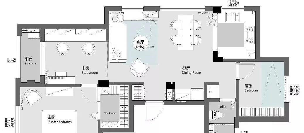 小户型|89㎡北欧风小户型,低调灰+白色+原木色设计,打造温馨小家