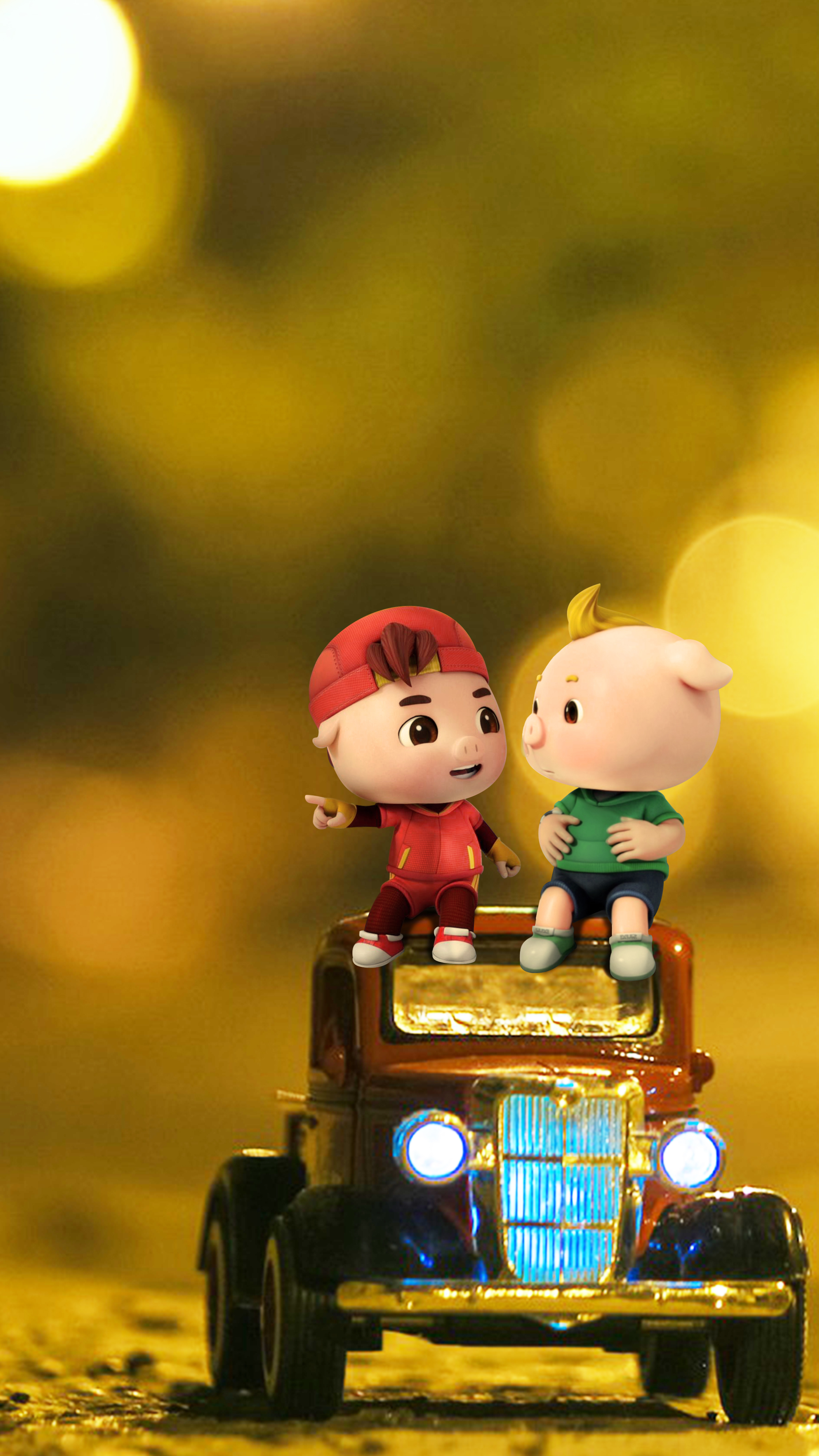 阿五|幸福发射——猪猪侠壁纸藏有爱的N种表达式