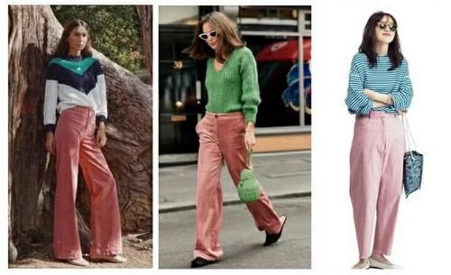 2021粉裤子潮流你跟了没？日杂穿搭灵感，增加温柔气质