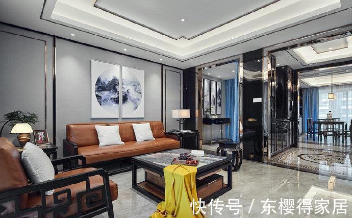 四房|208平米现代中式四房,进屋就看呆,全屋高端大气上档次,太赞了