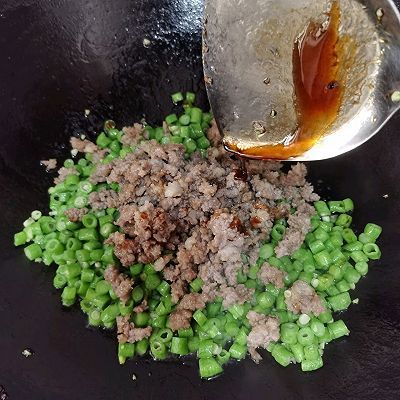 家常菜|青豆角炒肉碎