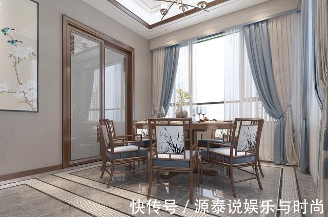 胡桃木|男主坚持要装中式风，以胡桃木搭配灰色调，效果出来引太多人模仿！