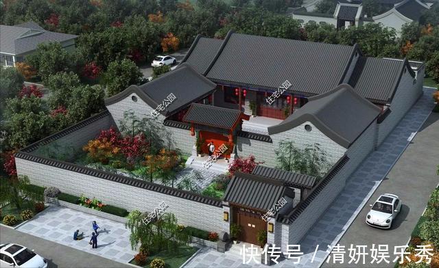 平面|2021年农村建房子,推荐这15套中式小院,造价便宜还实用