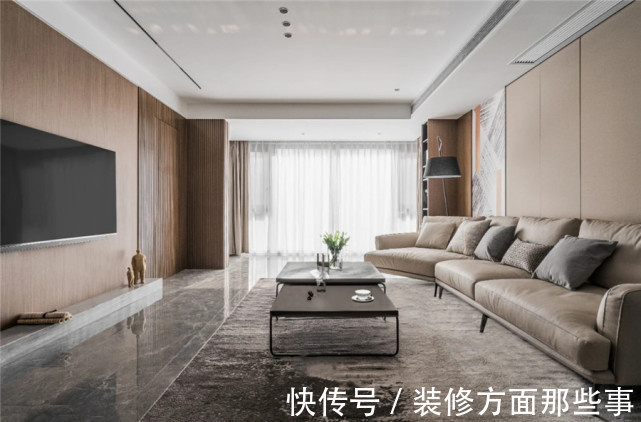 一日三餐|140平现代风四居室,原木与灰打底,点缀一抹棕