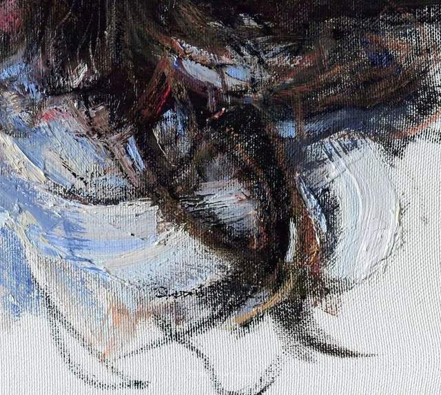 thomas$他的油画,既有潇洒带劲的笔触,又有性感细腻温和的柔美