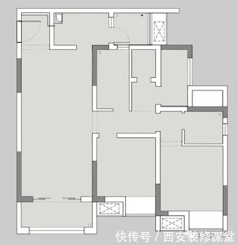 定制|90㎡三室刚需,木色温暖家