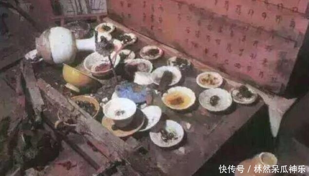 这个墓里有桌千年前的饭菜,展示古人真实生活,专家:是接待进墓的人