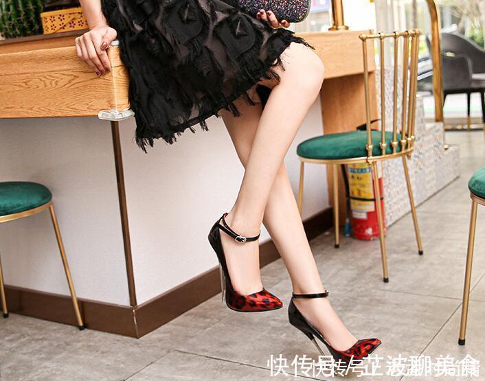 百搭 欧美夜店金属跟女鞋,尖头细跟性感高跟鞋,时尚百搭跨境时装单鞋