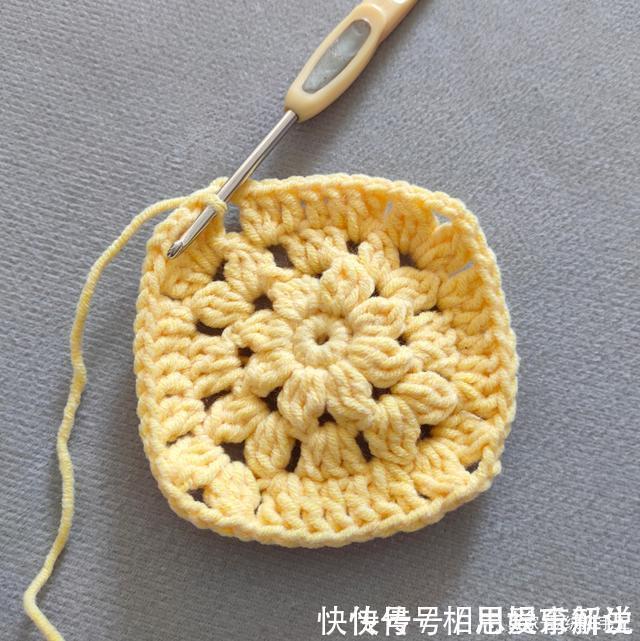 实用|用旧毛线搭配几根筷子,制作擦手布,蛮实用的