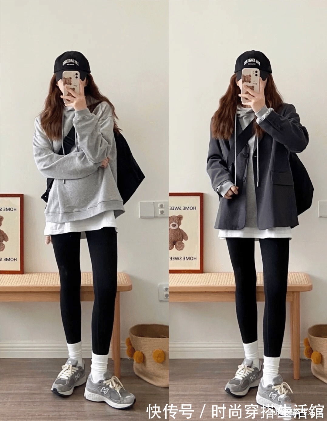 直筒裙|穿卫衣不一定搭牛仔裤,今年流行这样穿,时髦好看又保暖