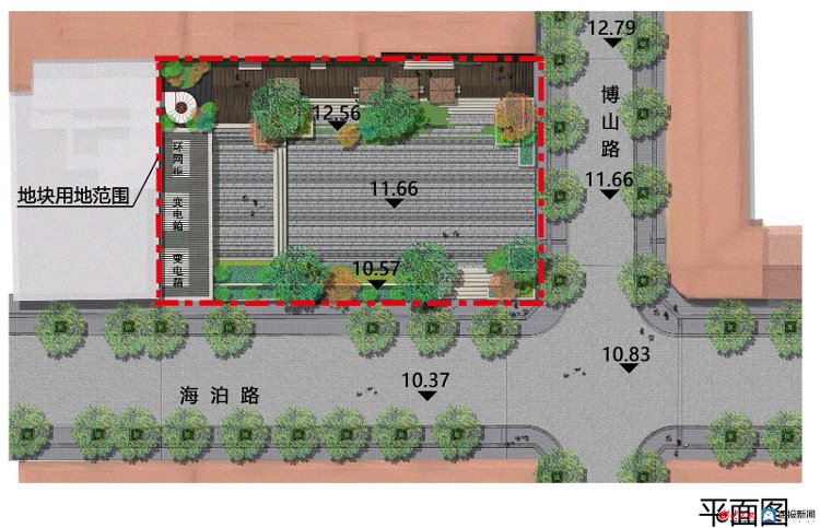 新闻记者|市北区新增博山路广场