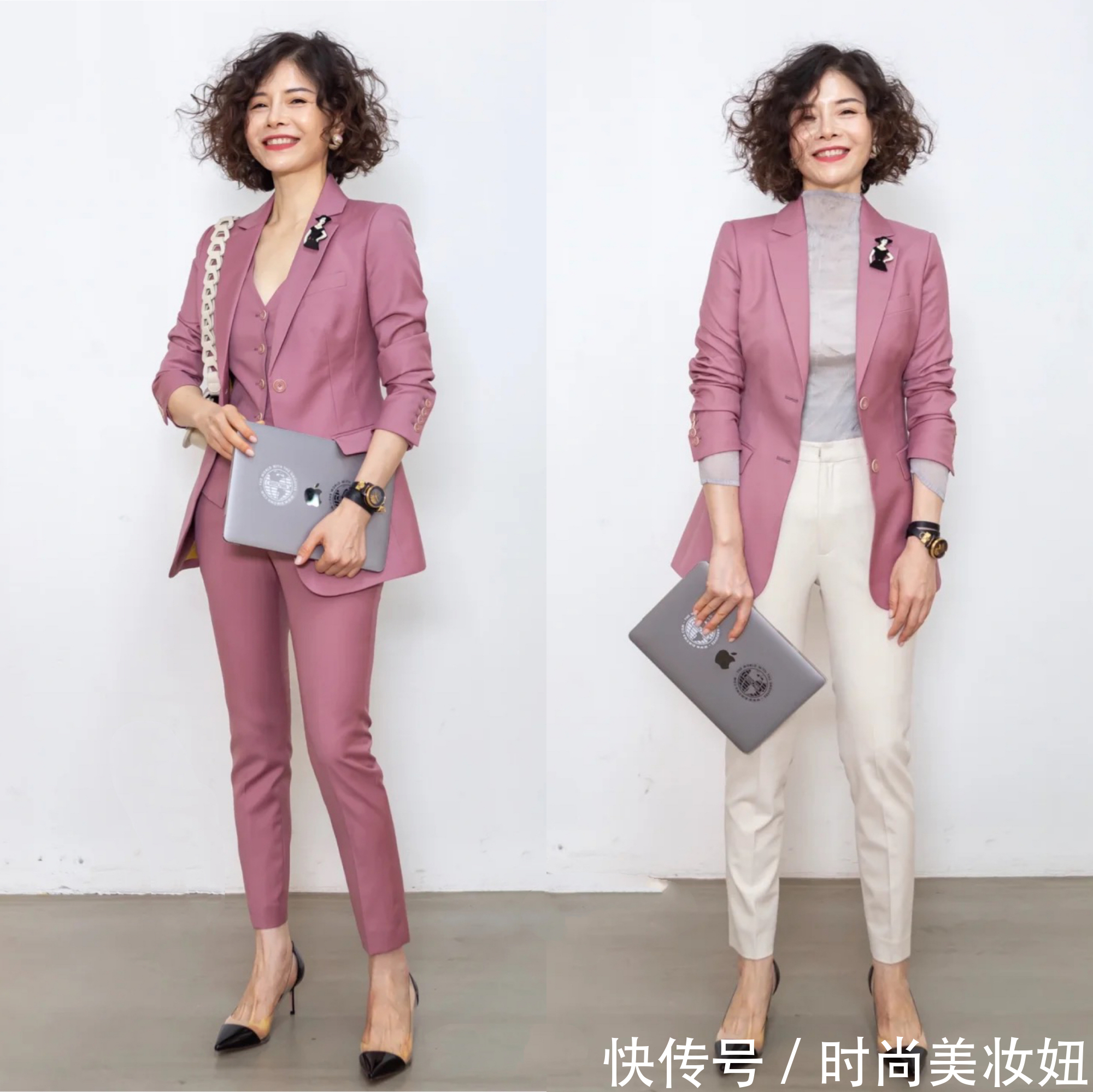 颜色|50+如何摆脱大妈感？学她的“优雅色”穿搭，减龄不说还高级