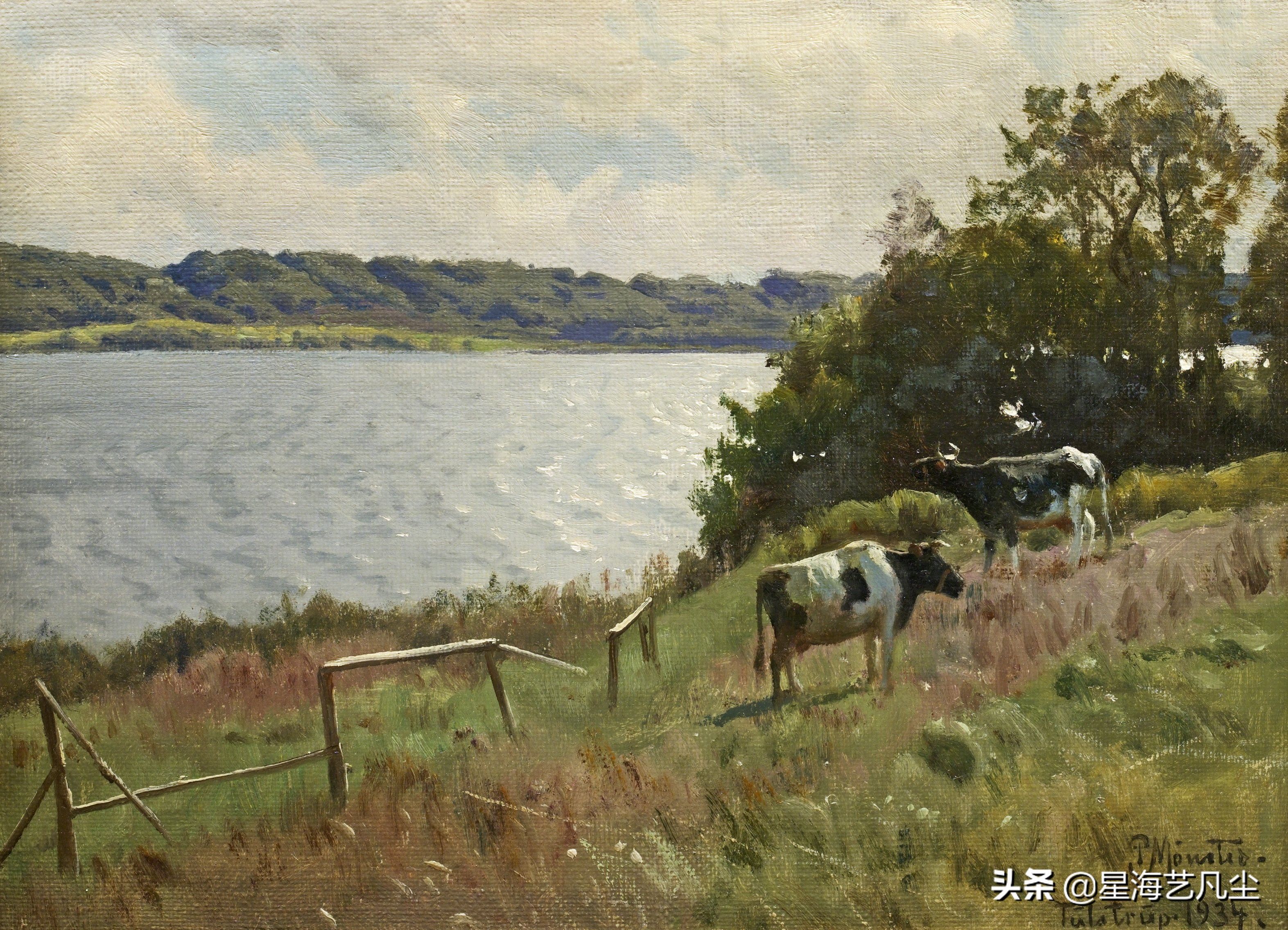 透视|丹麦油画大师，佩德·莫克·蒙森德乡村油画风景作品鉴赏
