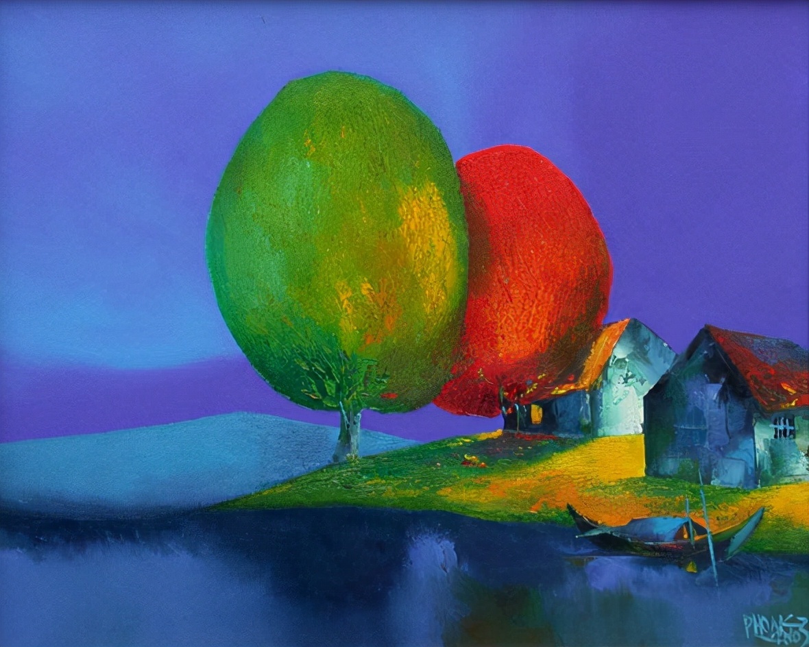 美术学院@越南画家Dao Hai Phong色彩艳丽的绘画作品