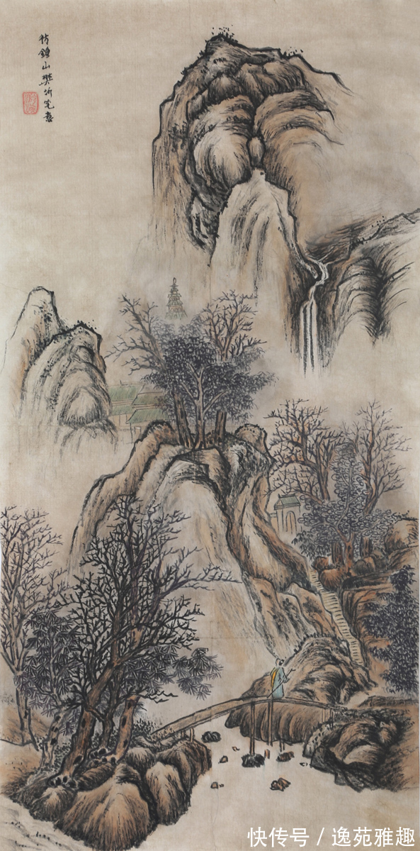 古典#「作品欣赏」山里人的水墨丹青,古典山水传承画家游海作品赏析