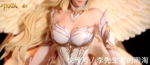 比比东|斗罗:史诗级雕像千仞雪,打光和不打光差异大,金黄变米黄