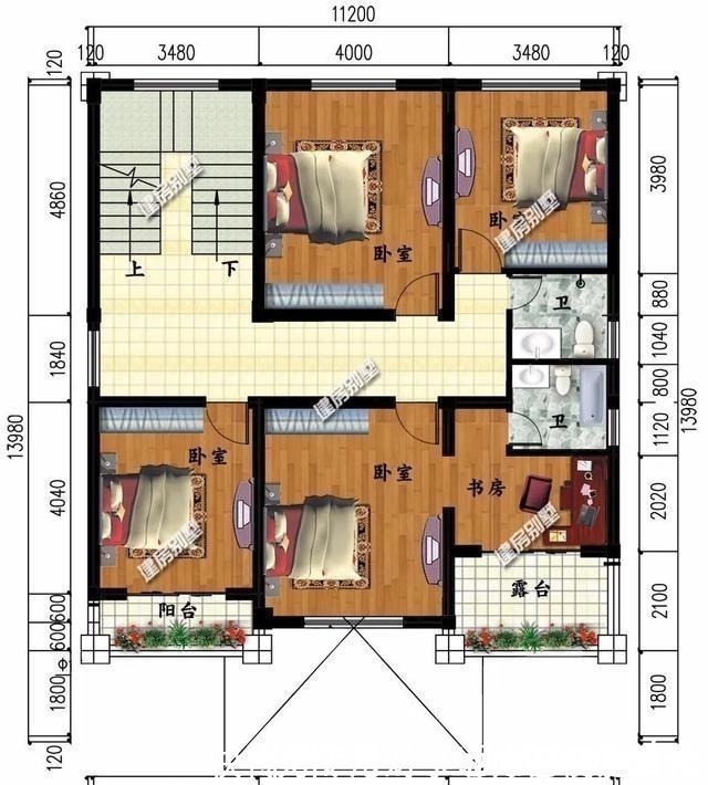 卧室|宽11米左右的农村简欧别墅,外观美布局赞,老家生活乐悠悠!