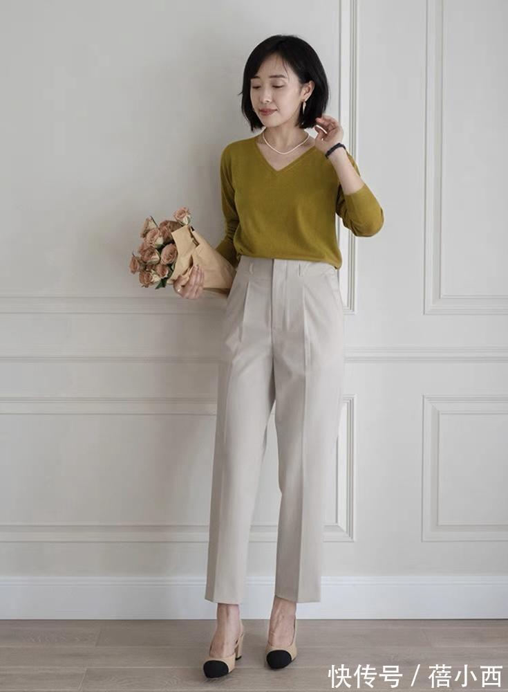 女人|40、50+女人可照搬的“裤装搭配”，掌握3个裤型，演绎简约气质美