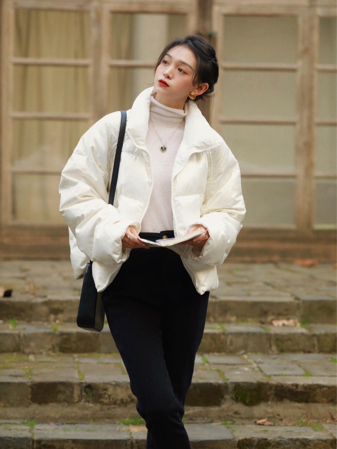 白色 真正优雅的“羽绒服”从不臃肿,保暖又高级,教你穿出高挑感