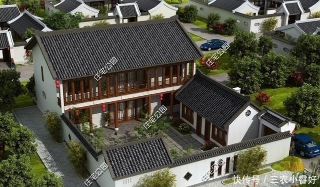 院子|又想住楼上, 又想有院子, 还要中式风格, 这间农村小院做到了!
